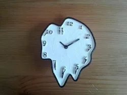 Dali like melting clock face plate