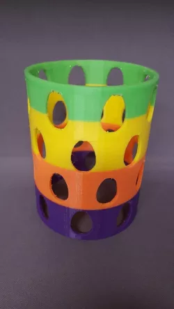 Easter Egg Pillar Candle Sleeve