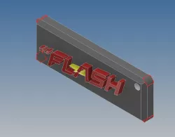 FLASH LOGO KEYCHAIN