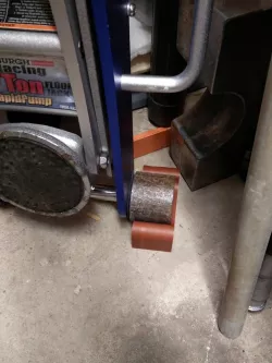 Floor Jack wheel stop