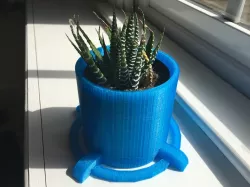 Futuristic Potted Plant Container