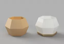 Hexagon Planter Recreation with Base