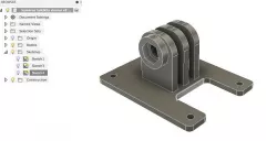 Holder/fixture for Action camera like GoPro hero 4 or s8000 on top of drone