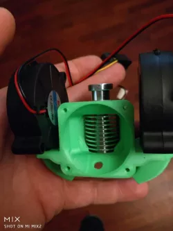 Interchangeable Dual Blower E3Dv6 40mm fan led holder