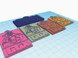 Logo GTX - x3 models - by Gprint3d