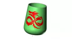 long dragon vase