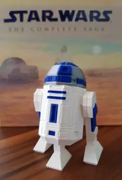 Low Poly R2D2 Three Color Remix 2