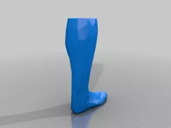low poly right leg