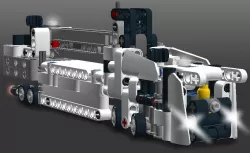 Miniature Lego Technic Mobile Crane with Steering