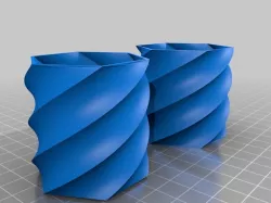 parametric swirl container