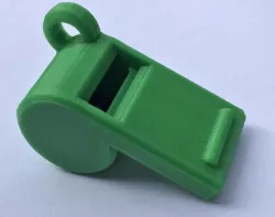 Pea whistle, small but strident