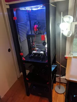 Printer Cabinet for Monoprice Maker Select from Ikea LACK Tables
