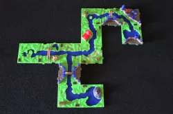 RifRaf 3D Carcassonne The River 2 II Game Tiles