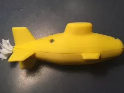 Rubber band powered submarine