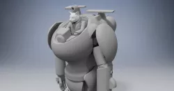 S.A.F.S. robot with cat