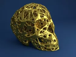 Skull Voronoi Style