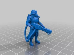 Space flammenwerfer soldier