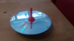 Spinning Top with old CD or DVD