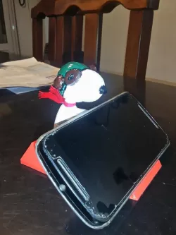stand phone snoppy fly