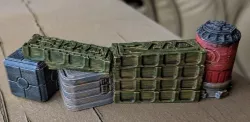 Star Wars Legion Terrain - Crates, Barrels and Barricades
