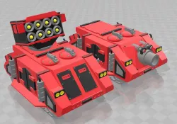 Whirlwhind/Vindicator parts for Rogue Trader Rhino