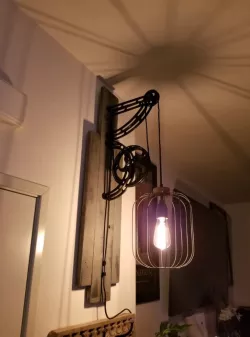 ZE Sconce Pulley Light Wall Mount