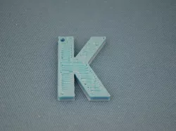 3D K Key Chain