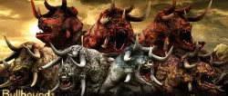 3DRT-bullhouds monsters Low-poly  3D model