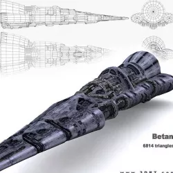 3DRT - Norad Battleship - Betan Low-poly  3D model