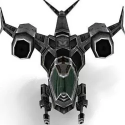3DRT - Sci-Fi Airspace  Low-poly  3D model