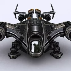 3DRT - Sci-Fi Dropship 1  Low-poly  3D model