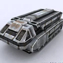 3DRT - Sci-Fi Forces - APC 3  Low-poly  3D model