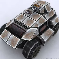 3DRT - Sci-Fi Forces - APC 4  Low-poly  3D model