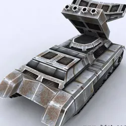 3DRT - Sci-Fi Forces - APC AA 1  Low-poly  3D model