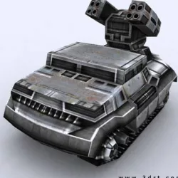 3DRT - Sci-Fi Forces - APC AA 2  Low-poly  3D model