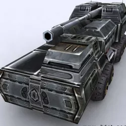 3DRT - Sci-Fi Forces - Artillery  Low-poly  3D model