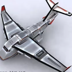 3DRT - Sci-Fi Forces - Bomber 1  Low-poly  3D model