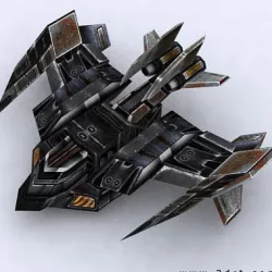3DRT - Sci-Fi Forces - Bomber 3  Low-poly  3D model