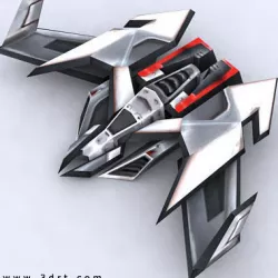 3DRT - Sci-Fi Forces - Bomber 7  Low-poly  3D model