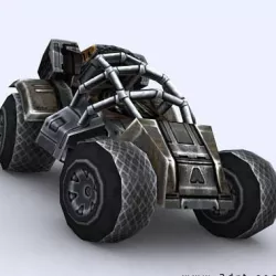 3DRT - Sci - Fi Forces - Jeep 4  Low-poly  3D model
