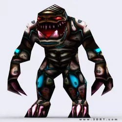 3DRT - Warbeast Monster - Gloon Low-poly  3D model