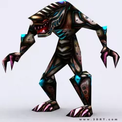 3DRT - Warbeast Monster - Rake Low-poly  3D model