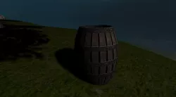 A Simple Barrel Low-poly  3D model