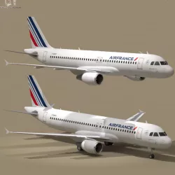 A320-200 air france 3D model