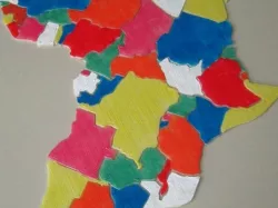 Africa map puzzle