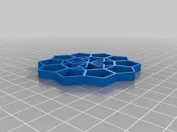 Alnico quasi chrystal pattern