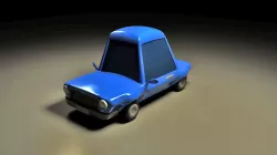 AS Cartoon Car Rigged for Maya 3D model