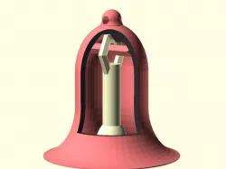 Bell with integral clapper