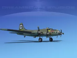 Boeing B-17F Flying Fortress HP V01 3D model