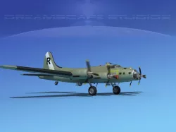 Boeing B-17F Flying Fortress HP V02 3D model